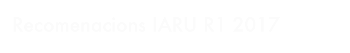 Recomenacions IARU R1 2017