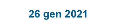 26 gen 2021