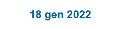 18 gen 2022