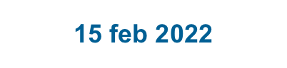 15 feb 2022