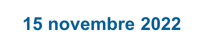 15 novembre 2022